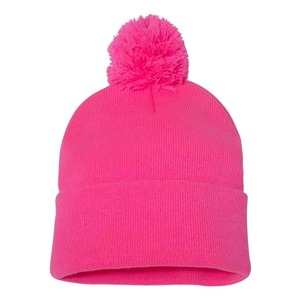 Bonnet en polyester de qualité supérieure avec pompon, style hip-hop, imprimé de luxe - Product Image 5