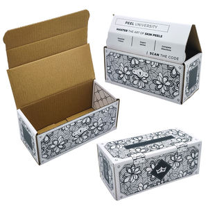 Custom Floral Lace Trade Boxes White Corrugated <b>Paper</b> <b>Packaging</b> - Product Image 4