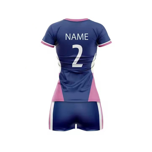 Uniforme Personalizado de Voleibol para Hombre, Conjunto de Camiseta y Pantalones Cortos, Impresión por Sublimación Frontal, Secado Rápido, 100% Poliéster, Cintura Elástica Alta - Product Image 6