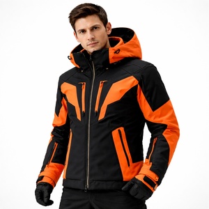 OEM <b>Ski</b> <b>Jacket</b> Black <b>Orange</b> Waterproof Breathable Insulated Winter <b>Jacket</b> Supplier Bulk Custom Manufacturer - Product Image 6