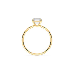 REYES New Arrival HPHT CVD Lab Grown Diamond Solitaire Rings in 14K Solid Yellow Gold Everyday Wear Fine Jewelry For Women - Product Image 4
