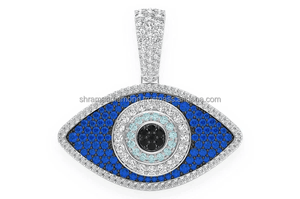 Collar de Plata de Ley 925 Bañado en Oro con Amuleto Ojo Egipcio Minimalista de Protección Cristiana, Personalizado y de Moda - ¡Venta Caliente! - Product Image 5