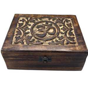 Handmade Curio Craft <b>Wooden</b> Box Engraved Rectangle Inlay Flower Design Tabletop Decoration Craft Wedding <b>Gift</b> - Product Image 6