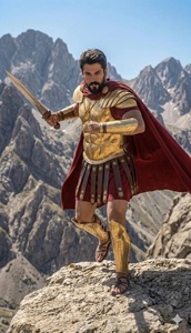 Conjunto de Armadura Espartana Completa para Hombre, Traje de Acero de Guerrero Griego, Disfraz de Gladiador, Armadura Medieval para Cosplay, Traje de Halloween Mohd - Product Image 3