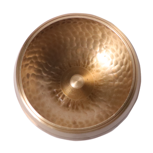 Wholesale Hand Hammered Lingam Tibetan Singing Bowl Set Brass Sound Healing Meditation Bowl with Wooden Striker and Silk Ring - Product Image 1