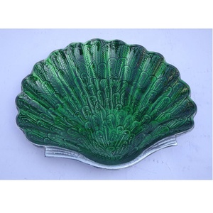 Vente chaude ronde en fonte d'aluminium émail plaque ensemble de 3 pièces en métal émail assiette de service dîner assiette de service en gros - Product Image 2