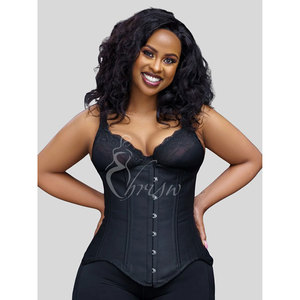 Corset de maintien en dentelle de luxe, soutien moyen, vente en gros, <span class=keywords><strong>grande</strong></span> <span class=keywords><strong>taille</strong></span>, post-opératoire, gaine sculptante intégrale, effet ventre plat - Product Image 6