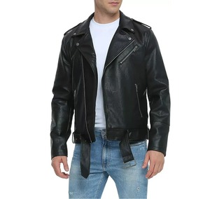 Men Genuine Leather <b>Jacket</b> Casual <b>Biker</b> Motorcycle <b>Jacket</b> - Product Image 2