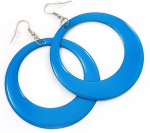 Boucles d'oreilles en résine de fleurs naturelles, faites à la main, légères, élégantes, accessoires de mode, cadeau pour femmes, vente en gros - Product Image 2