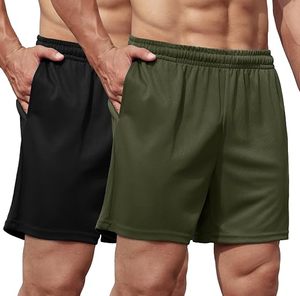 Pantalones Cortos Deportivos Transpirables para Hombre, para Correr, Gimnasio, Fitness, con Logotipo Personalizado, 5 Pulgadas, Casuales - Product Image 1
