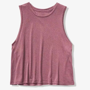 Best Selling Women Casual Trendy Sleeveless Polyester/Cotton Tank Top Ribbed Breathable Quick Dry Summer Outfit Custom - Product Image 5