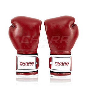 Custom Logo Leather Boxing Gloves High Quality Non-Slip Adjustable Wrist <b>Strap</b> - Product Image 3