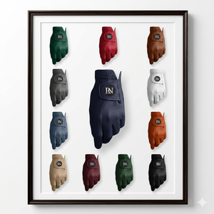 Gants de golf personnalisés pour femmes, 1 paire, main gauche/droite, respirants, anti-humidité, maille 3D, tissu antidérapant, cuir véritable, fermeture auto-agrippante - Product Image 5