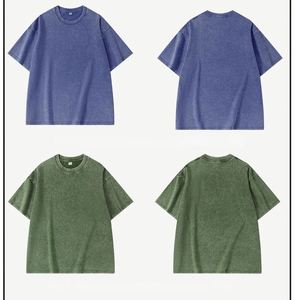 T-shirt en coton pour homme, coupe classique, couleur unie, col rond, manches courtes, jersey décontracté, design uni - Product Image 6