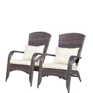 Sedia da Patio Beige con Cuscini Confortevoli - Product Image 6
