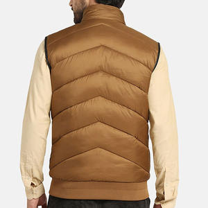 Veste coupe-vent d'hiver personnalisée pour homme, col montant, logo frontal, toile imperméable, respirante, écologique, séchage rapide - Product Image 5