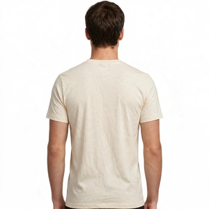 Camiseta de Punto Personalizada para Hombre, Manga Corta, Cuello Redondo, Corte Regular, 100% Algodón, Transpirable, Ecológica, Antiarrugas - Product Image 3