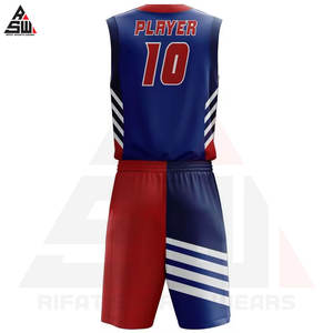 Conjuntos Deportivos Reversibles de Jersey y Pantalones Cortos, Transpirables, Estampados, Personalizados con Transferencia de Calor, de Secado Rápido, Antibacterianos, Tallas Grandes, Uniformes de Baloncesto - Product Image 2
