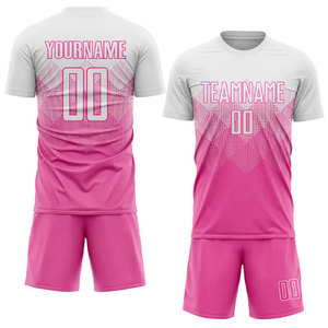 ชุดเสื้อและกางเกงฟุตบอลสีพื้น แบบพิมพ์ลายด้วยความร้อน สำหรับผู้ใหญ่ คุณภาพสูง แห้งเร็ว ระบายอากาศได้ดี - Product Image 5
