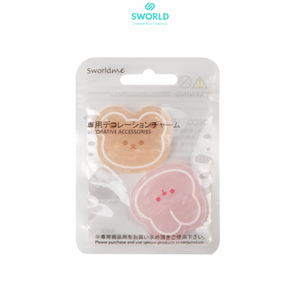 Sworldme Wholesale Factory Resin Animal Charm Keychain Cartoon Rabbit Shape Decorative Accessories Hand Painted - Product Image 6