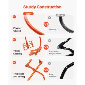 Pince à bûches en acier robuste de 24 pouces, capacité de levage de 1100 lb, grappin à bûches pivotant, conception à griffes dentelées, construction de chaîne facile, lève-bûches - Product Image 6