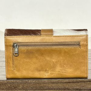 New Real Handmade Genuine Cowhide Leather <b>Wallets</b> for Women Slim <b>Wallet</b> Bifold Hot Selling Leather Western Clutch Purse <b>Wallets</b> - Product Image 6