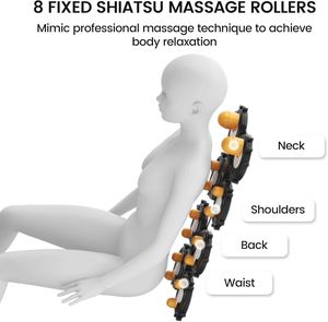 Fauteuil de massage zéro gravité avec cabine intégrale et capot de sommeil, fauteuils inclinables de massage Shiatsu avec chaleur et scanner corporel - Product Image 4