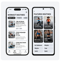 RoyalCraft Enterprise Evde Egzersiz Uygulaması Fitness Egzersizleri Ekipman Gerektirmeyen Antrenman Kilo Verme Güç Geliştirme
