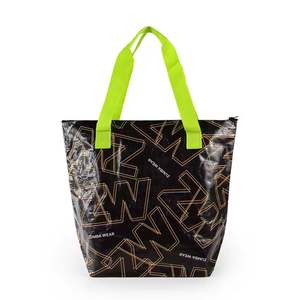 Sacs de courses personnalisés avec logo, en non-tissé à pois, sacs de courses laminés pour supermarché, sacs d'épicerie et sacs cadeaux - Product Image 1