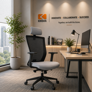 Ergonomic Mesh <b>Office</b> Chair with Lumbar Support and Power <b>Adjustable</b> Armrests | Modern Swivel Computer <b>Desk</b> Chair - Product Image 1