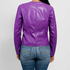 Chaqueta de Cuero para Mujer, Estilo Urbano, Calidad Premium, Chaqueta de Cuero PU, Resistente al Viento, Elegante y Casual - Product Image 4