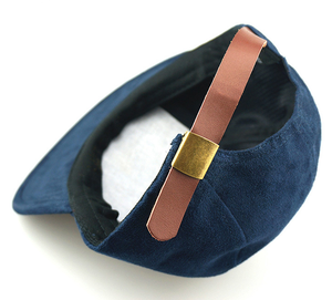 Casquette Snapback Unisexe Personnalisée de Haute Qualité 100% Coton, Style Vintage Plat, en Daim Imperméable, 6 Panneaux, avec Sangle en Cuir, pour Sports de Plein Air et Voyage - Product Image 4