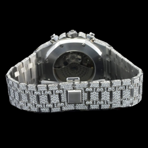 Nueva Colección de Relojes de Hombre de Cuarzo con Incrustaciones de Diamantes Moissanite VVS, Resistentes al Agua, de Moda, Estilo Hip Hop, de Aleación, de Marca - Product Image 4