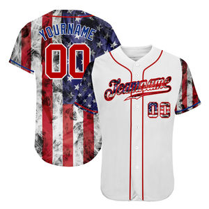 Maillots de softball sublimés, derniers modèles avec logo personnalisé, maillot de baseball respirant en polyester à boutons - Product Image 5