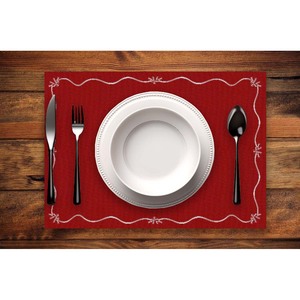 Cotton High Quality Wedding Party Decorative <b>Place</b> <b>Mat</b> Dining <b>Table</b> Decor Elegant Embroidery Placemats - Product Image 1