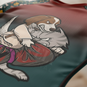 Vêtements de combat BJJ, sous-vêtements de compression pour le kickboxing, 180 GSM, légers, séchage rapide, manches longues, design par sublimation, rashguard - Product Image 4