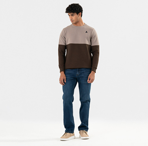 Suéter de Cuello Redondo para Hombre, 100% Algodón, Invierno, OEM, Personalizado, Tejido Liso, Fabricante de Suéteres - Product Image 1