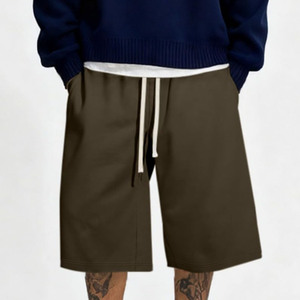 Pantalones cortos de felpa francesa de 380 GSM personalizados al por mayor, 100% algodón, estilo hip hop, ropa urbana para hombre - Product Image 1