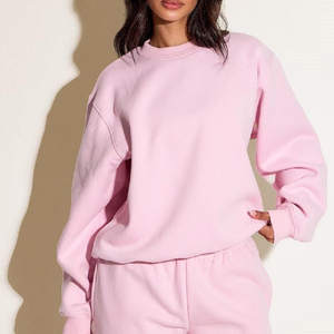 Custom Printed Top Black Women's Cotton Sweatshirt Women Loose and Leisure Classic Crew <b>Pullover</b> - Product Image 2
