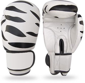 Gants d'entraînement de boxe en PU noir avec fermeture Velcro, design en maille respirante pour adultes de 14 ans et plus - Product Image 2