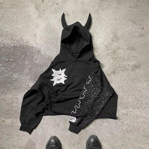 Manufacturer Streetwear Custom Puff Print Hoodie 500Gsm Heavyweight Thick Cropped Men - Product Image 1