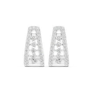 Pendientes de Oro Amarillo de 14K con Diamantes Cultivados en Laboratorio para Mujer, para Usar en la Oficina, Nuevos Diamantes Cultivados - Product Image 3