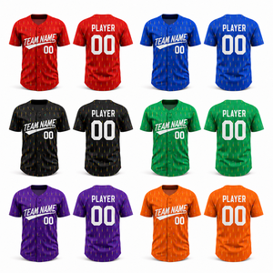 Uniforme de Béisbol Escolar Personalizado para Jóvenes Estudiantes, con Botones, Nombre y Número Personalizados, Fabricante Mayorista - Product Image 2