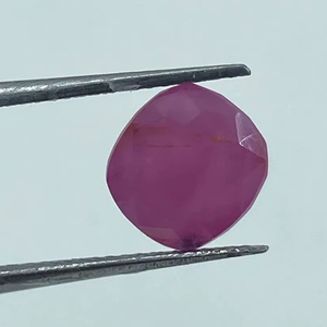 Fine Quality Natural Pinkish Purple <b>Ruby</b> Jewel Stone Loose Stone Cushion Cut Precious Stone 3.59Cts by Exporter at Best Price - Product Image 1