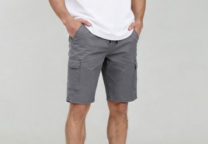 Factory direct <b>cargo</b> shorts supply USA cotton twill men <b>cargo</b> shorts zipper closure pockets bulk order fas - Product Image 3