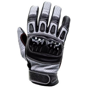 Guantes de Motocicleta Unisex de Cuero Blanco Genuino, Guantes Negros para Carreras, Protección para Motociclismo, Verano, Esquí, Uso Casual - Product Image 4