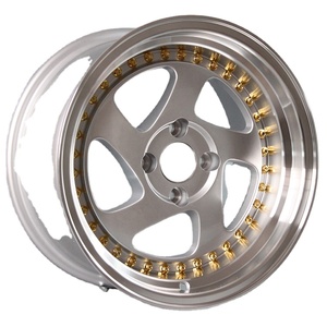 15x8.25 4x100 4x114.3 실버 골드 블랙 크롬 캐스팅 멀티 스포크 신형 <span class=keywords><strong>25mm</strong></span> 30mm 98mm 알루미늄 합금 휠 - Product Image 1