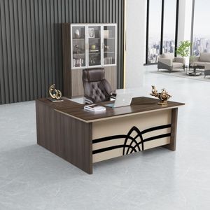 Sinonis New Designs Luxury <b>Office</b> Furniture <b>Set</b> Executive CEO Manager Desk L Shaped Modern <b>Office</b> Desk - Product Image 5