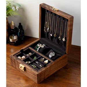 Coffret de papeterie en bois artisanal de qualité supérieure, empilable, organisateur de bureau en bois massif, logo personnalisé, coffret cadeau en bois de haute qualité - Product Image 4