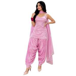 Robes Anarkali Punjabi, vêtements indiens et pakistanais, robe brodée 3 pièces, tailles et couleurs personnalisées, vêtements de mariage - Product Image 1